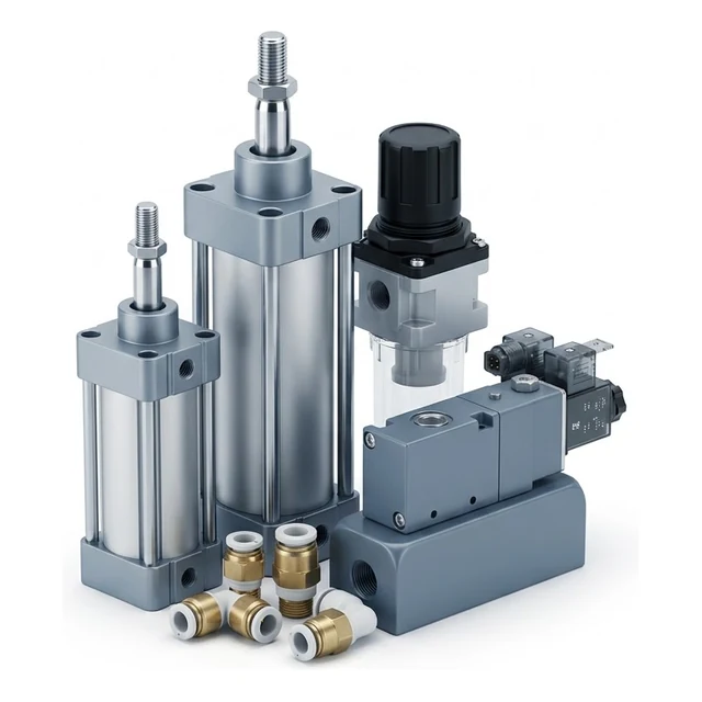 SMC Pneumatic Cylinder, Valve and Air Unit