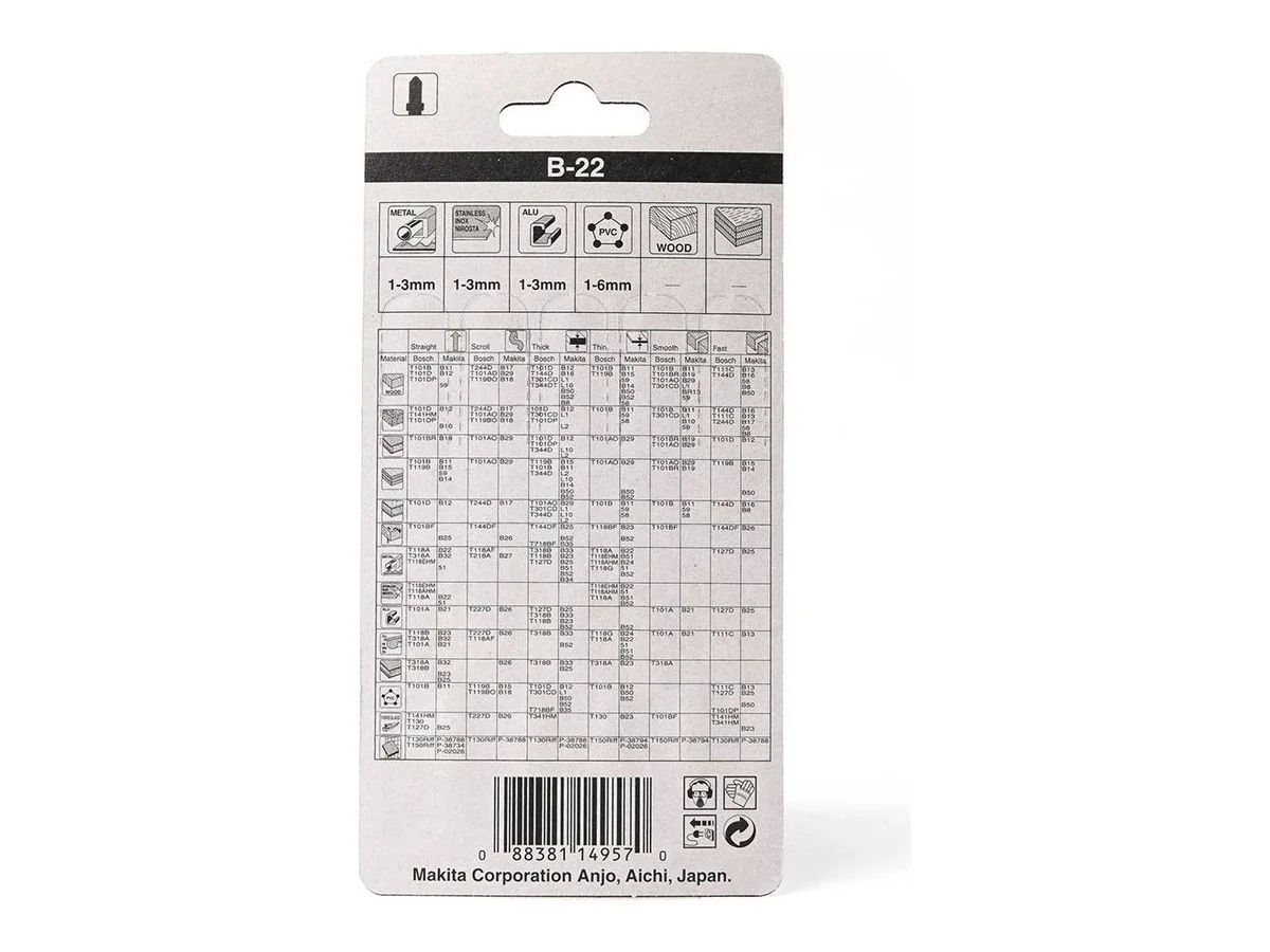 ใบเลื่อยจิ๊กซอว์ ตัดโลหะ HSS 76 มม. 24 ฟัน (5 ใบ/แพ็ค) (3/3)