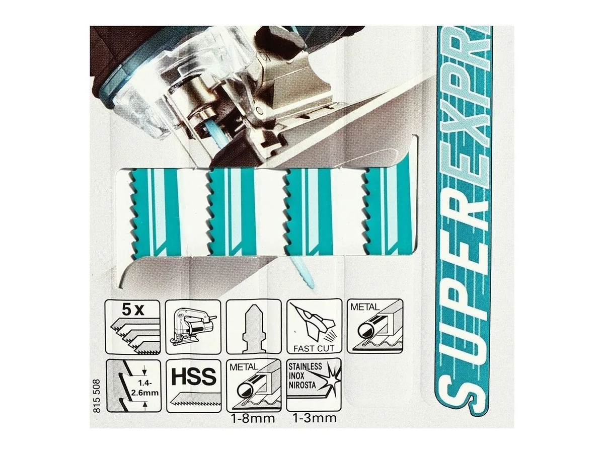 ใบเลื่อยจิ๊กซอว์ ตัดโลหะ HSS 10-18 ฟัน (5 ใบ/แพ็ค) (2/3)