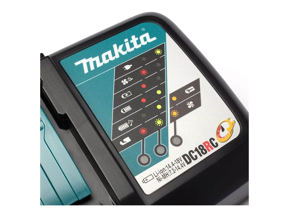 แบตเตอรี่ 18V 3.0Ah 2 ก้อน พร้อมแท่นชาร์จเร็วและกล่อง MAKPAC (6/7)